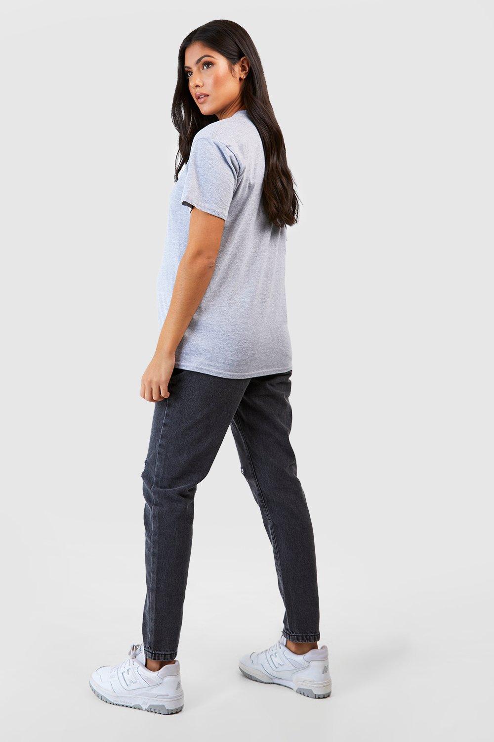 Ripped mom jeans boohoo shop